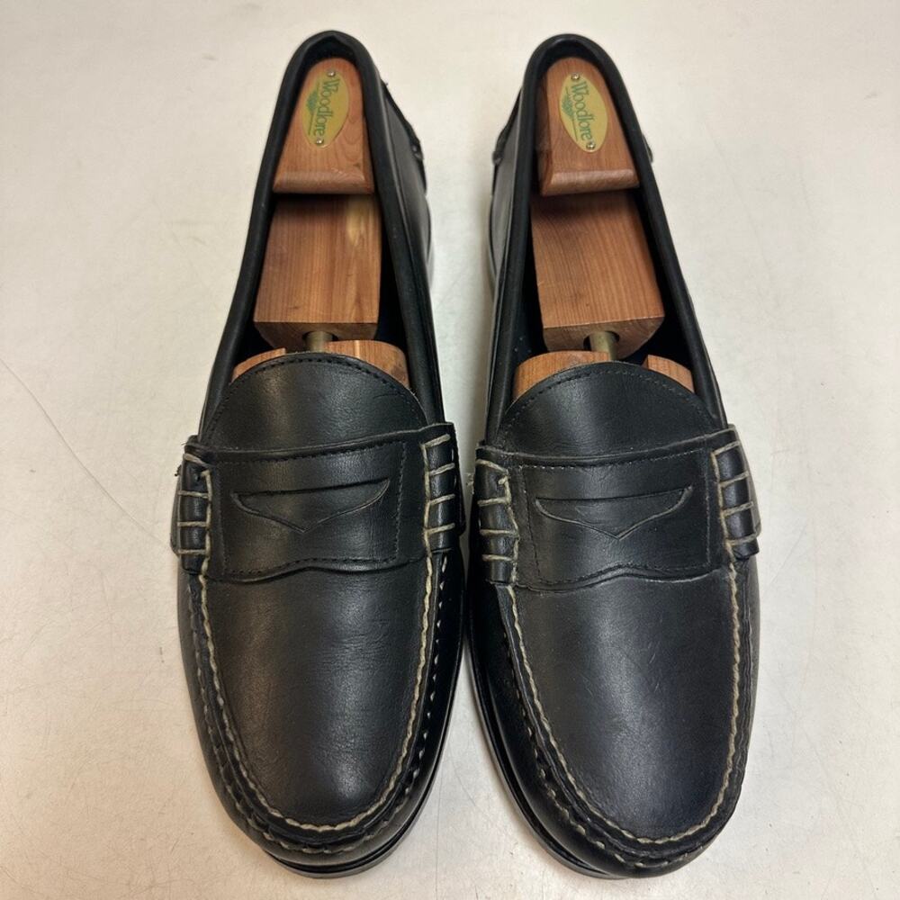 EUC Rancourt & Co. x FootJoy Beefroll Penny Loafer Black Edric Maine USA 11.5 D
